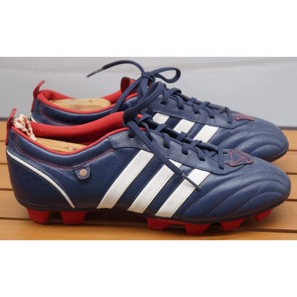 2008 adidas Telstar II TRX FG Navy Blue/Red/White Soccer Futbal Cleats Women 8.5 - Picture 4 of 11